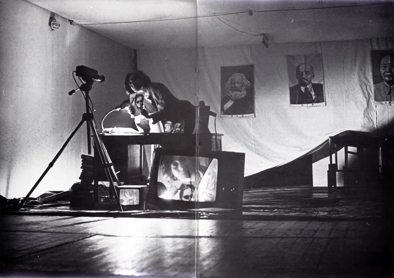 Hamlet-machine Het Trojaanse Paard, de Beursschouwburg 1981. Photos Herman Sorgeloos.