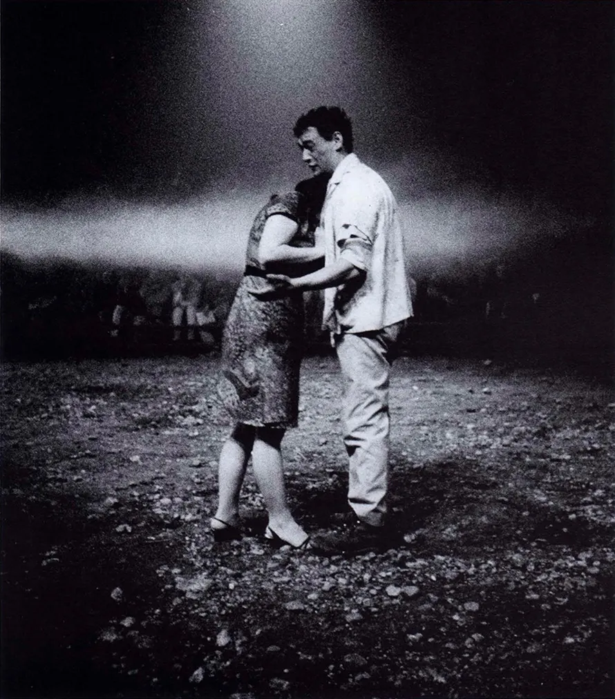 Philippe Léotard, Myriam Boyer, COMBAT DE NÈGRE ET DE CHIENS, mise en scène Patrice Chéreau, Théâtre des Amandiers-Nanterre, 1983