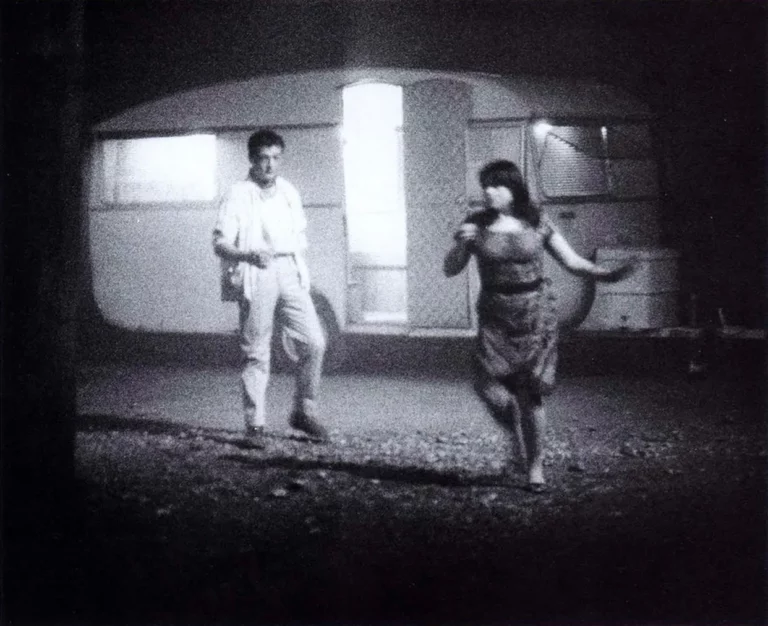 Philippe Léotard, Myriam Boyer, COMBAT DE NÈGRE ET DE CHIENS, mise en scène Patrice Chéreau, Théâtre des Amandiers-Nanterre, 1983