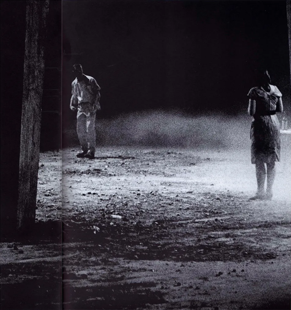 Philippe Léotard, Myriam Boyer, COMBAT DE NÈGRE ET DE CHIENS, mise en scène Patrice Chéreau, Théâtre des Amandiers-Nanterre, 1983