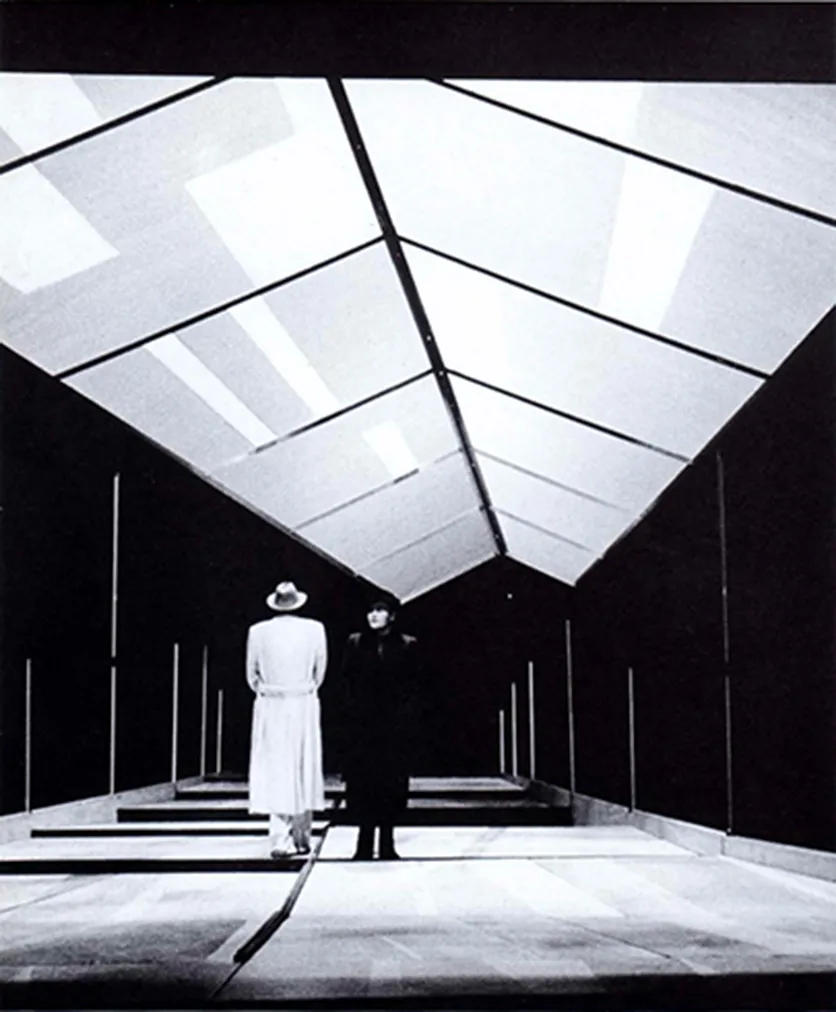 Lambert Hamel, Thomas Holtzmann. DANS LA SOLITUDE DES CHAMPS DE COTON, mise en scène Alexander Lang, Münchner Kammerspielen, 1987.