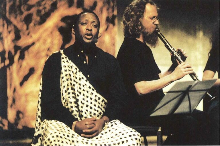 Jean-Marie Muyango, Vincent Jacquemin, RWANDA 94. Photo Lou Hérion.