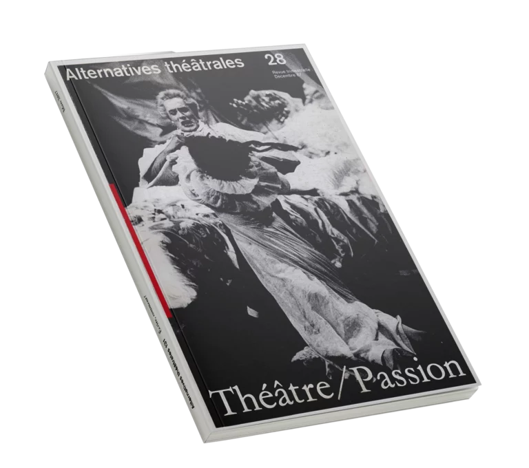 Théâtre/Passion-Couverture du Numéro 28 d'Alternatives Théâtrales