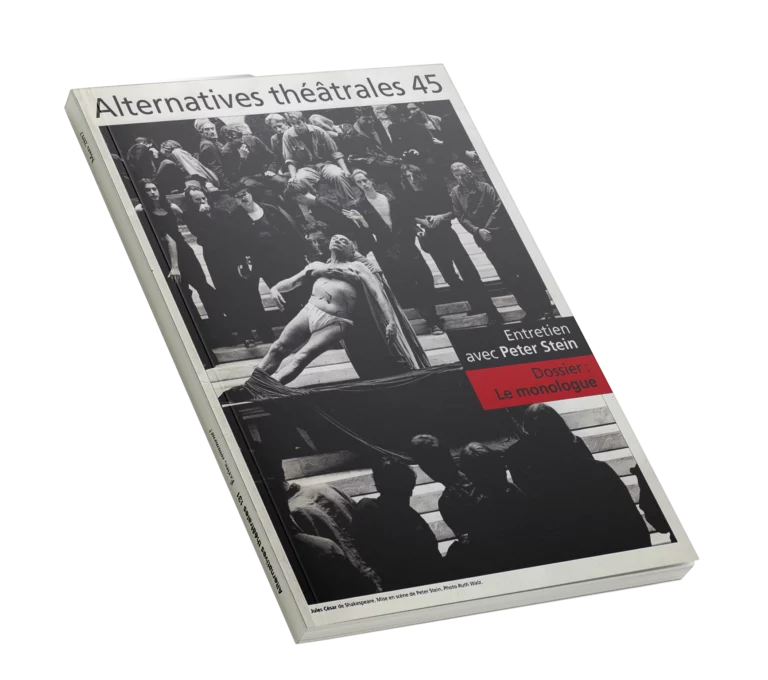 Le monologue-Couverture du Numéro 45 d'Alternatives Théâtrales