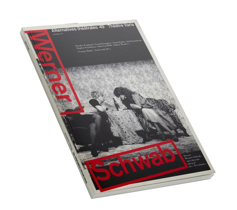 Werner Schwab-Couverture du Numéro 49 d'Alternatives Théâtrales