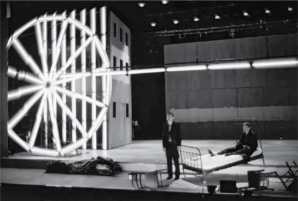 Thomas Matalou et Benoît Guibert dans LES VAINQUEURS d’Olivier Py. - Photo Alain Fonteray.