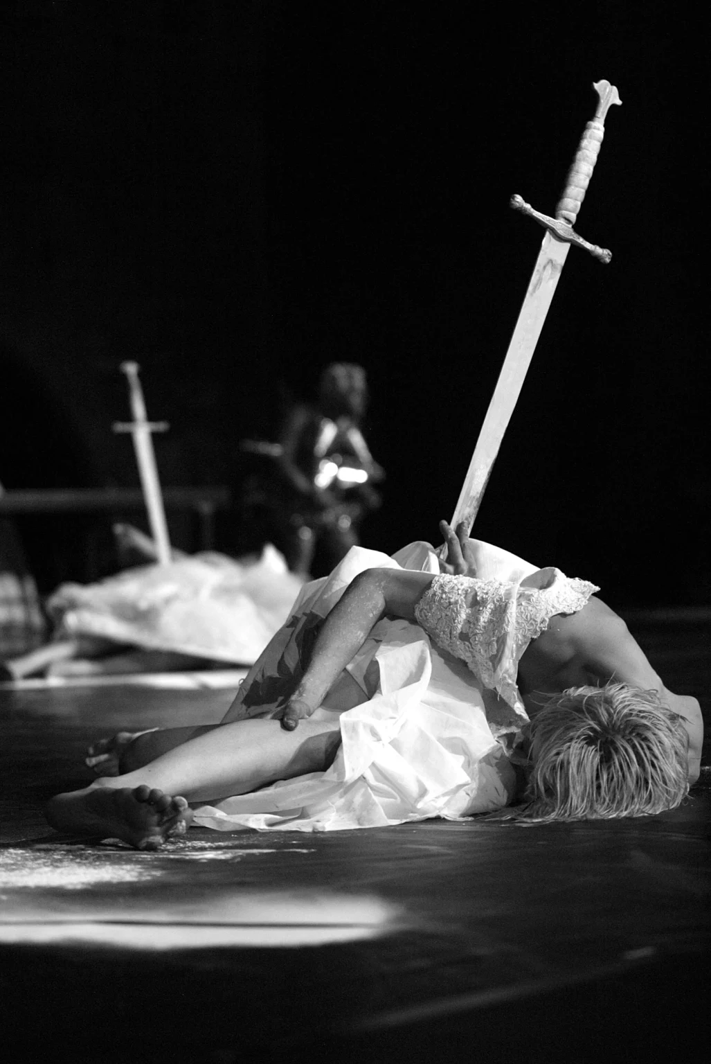 JE SUIS SANG de Jean Fabre, ré-création en 2003. Photo de Wonge Bergmann