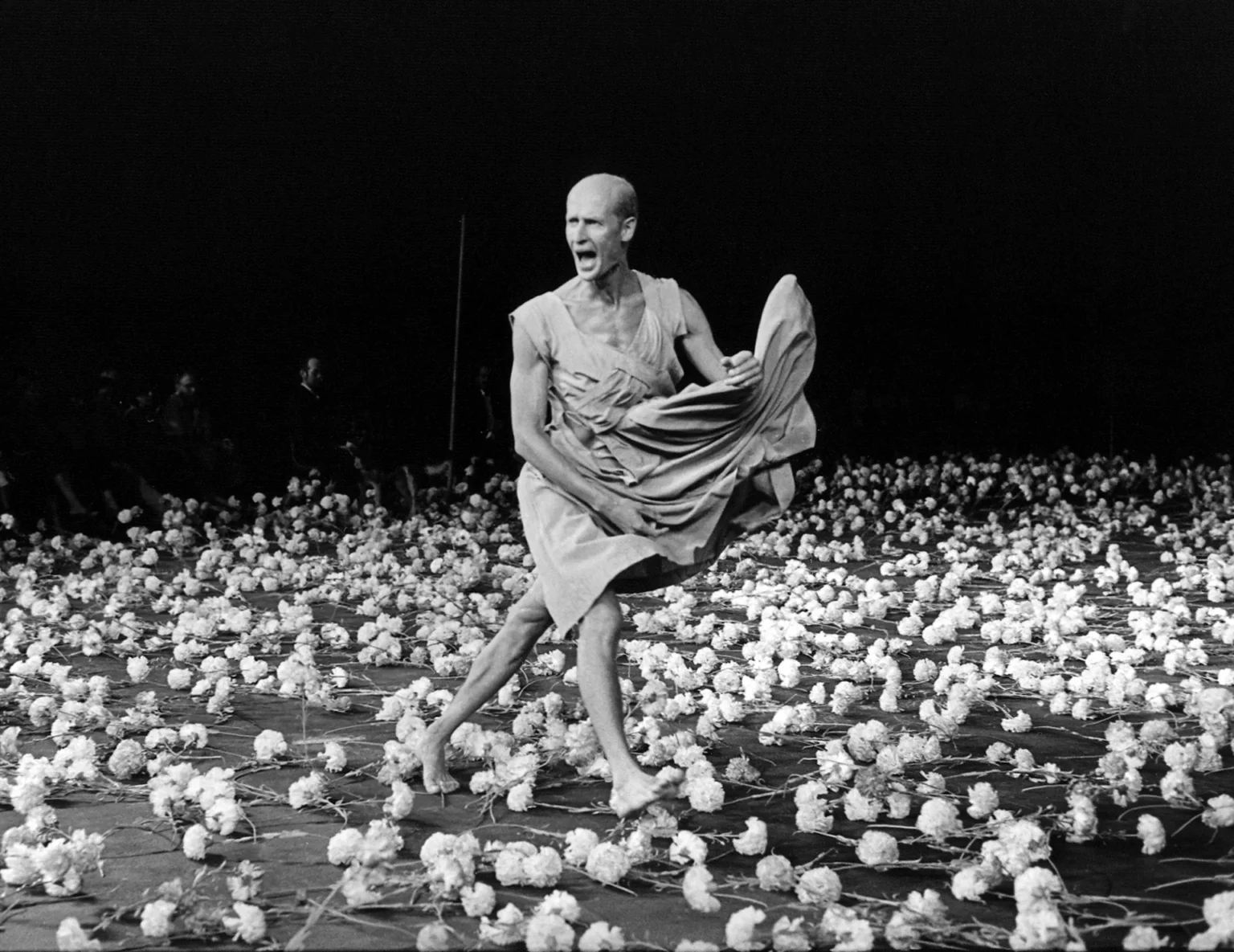 XXX dans NELKEN de Pina Bausch. Photo Guy Delahaye.