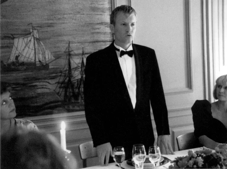 Ulrich Thomsen dans FESTEN de Thomas Vinterberg et Mogens Rukov, 1998. Photo D. R.