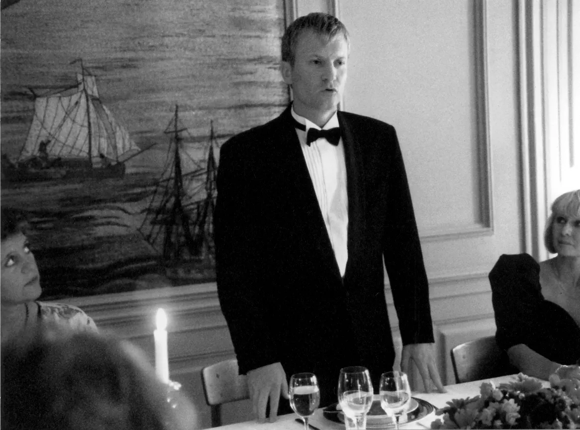 Ulrich Thomsen dans FESTEN de Thomas Vinterberg et Mogens Rukov, 1998. Photo D. R.