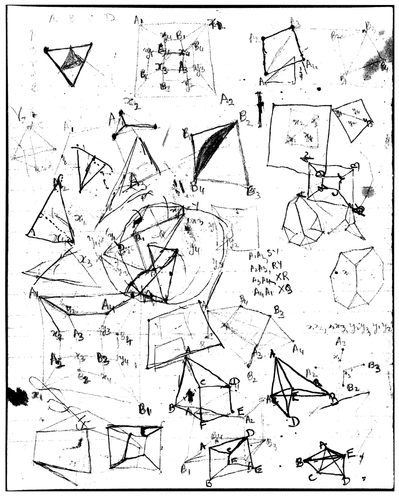 Ce brouillon de Paul Dirac (à gauche) a été publié dans l’article de Paul A. M., Florida State University, Tallahassee. By permission of the Florida State University Libraries.