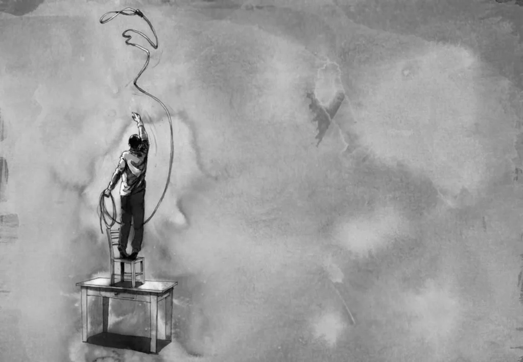 Wade in the Water, écriture et mise en scène Clément Debailleul et Raphaël Navarro. Illustrations originales de Bertrand Nodet, 2014, tirées d’un storyboard réalisé en amont du spectacle.