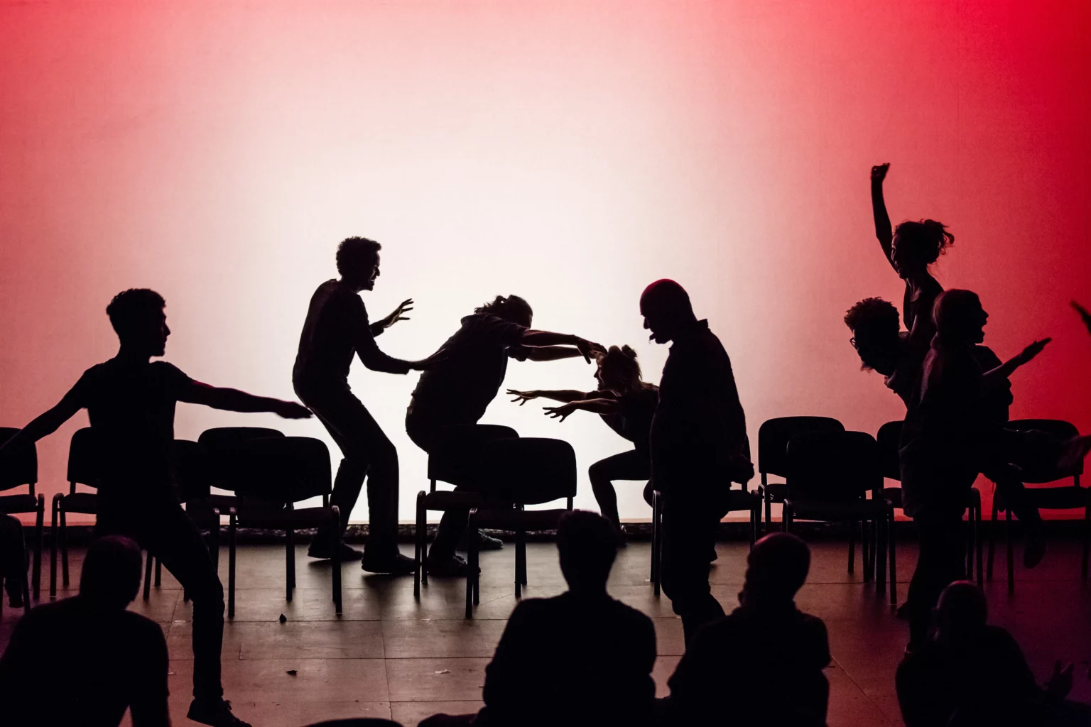 Trois, précédé de Un et Deux de Mani Soleymanlou, Théâtre Gérard Philipe, 2017. Photo Agathe Poupeney.