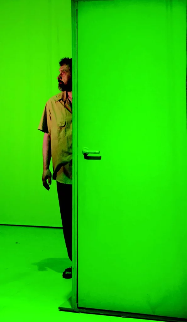 Miguel Decleire dans Philip Seymour Hoffman, par exemple, de Rafael Spregelburd, 2017. Photo Herman Sorgeloos.