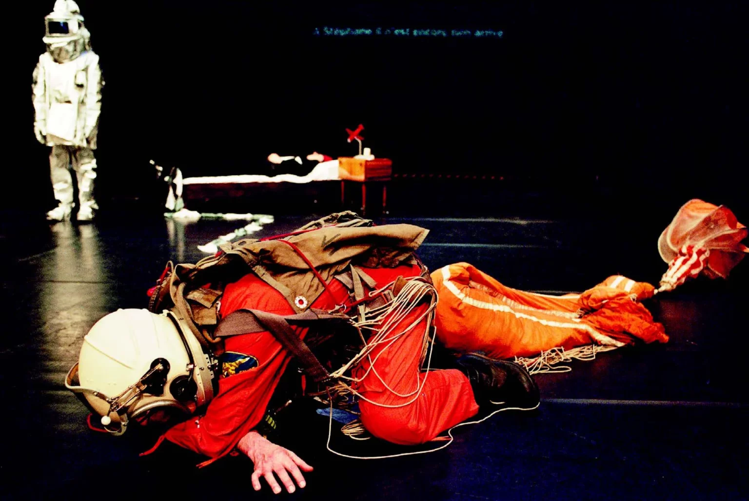 Miguel Decleire, Peter Vandenbempt et Bernard Breuse dans Coalition de Tristero & Transquinquennal, 2009. Photo Herman Sorgeloos.