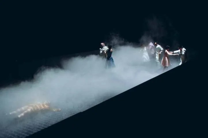 La Réunification des deux Corées, dans le cadre du projet Villes en scène, Théâtre National (Bruxelles), 2013. Photo Elizabeth Carecchio.