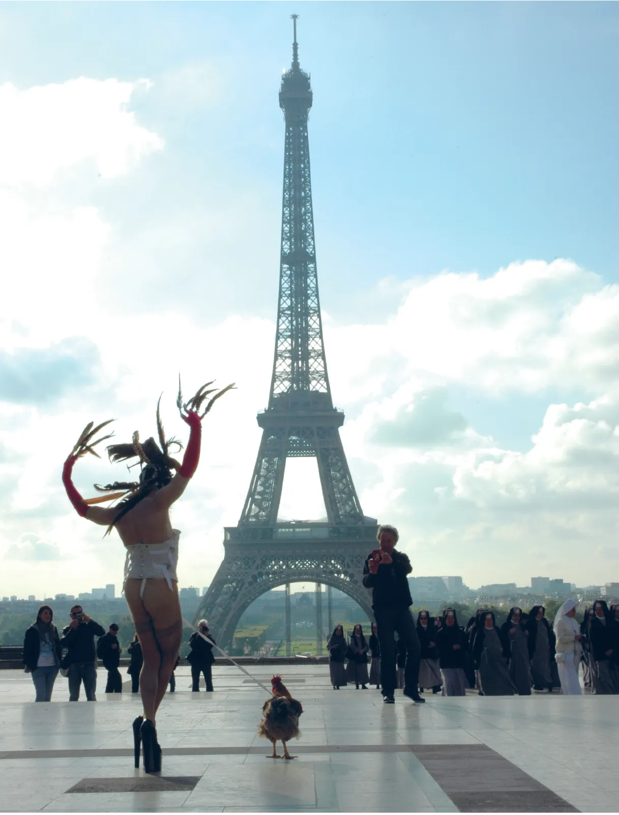 Coq/Cock, performance de Steven Cohen. Photo Quentin Evrard