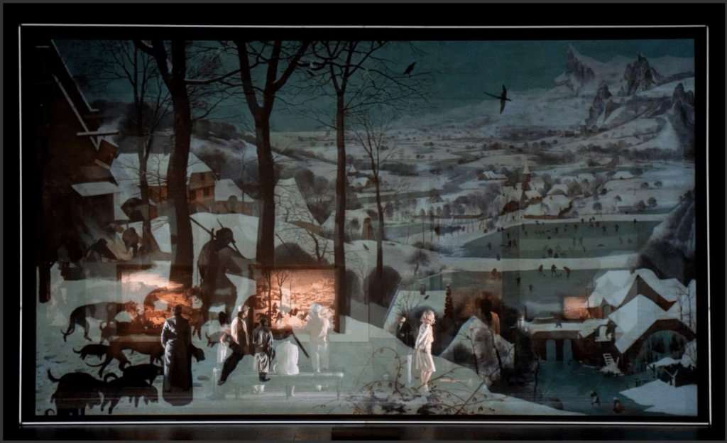 Violetter Schnee, mise en scène Claus Guth, Staatsoper Unter den Linden, Berlin, 2019. Photo Monika Rittershaus.