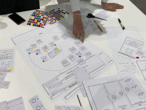 Atelier de design thinking, Projet OSCaR, Saint-Étienne, 23 septembre 2021. Photo Cité du design.