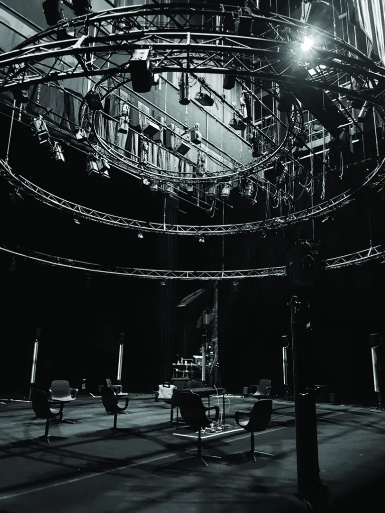 Installation des Bacchantes, T2G Gennevilliers, novembre 2020. Photo Olivier Pasquet.