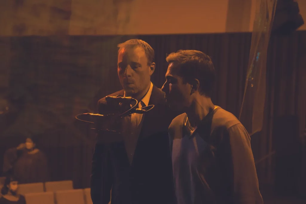 Newpolyphonies, projet de Myriam Van Imschoot avec HYOID, ensemble bruxellois de chanteurs solistes, 2020. Photo Beata Szparagowska.