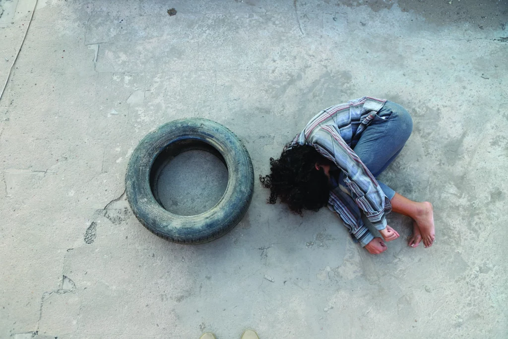 Eman Hussein, artiste sélectionnée pour le projet Halaqat à La Bellone en 2022. Photo Céline Burnand.