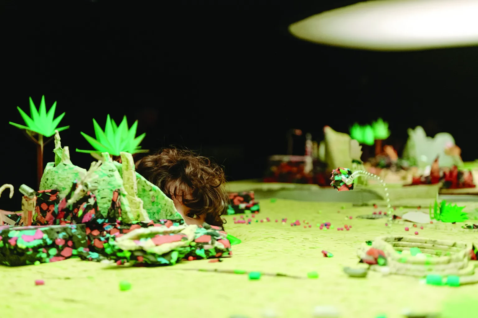 Au jardin des potiniers, création immersive et sans parole, conception Camille Panza avec l’équipe Ersatz, 2021. Photo B. Soulage.