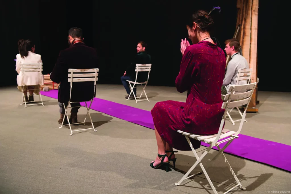 Des caravelles et des batailles, mise en scène Éléna Doratiotto et Benoît Piret, création 2019 Vitry-sur-Seine. Photo Baudouin Litt.