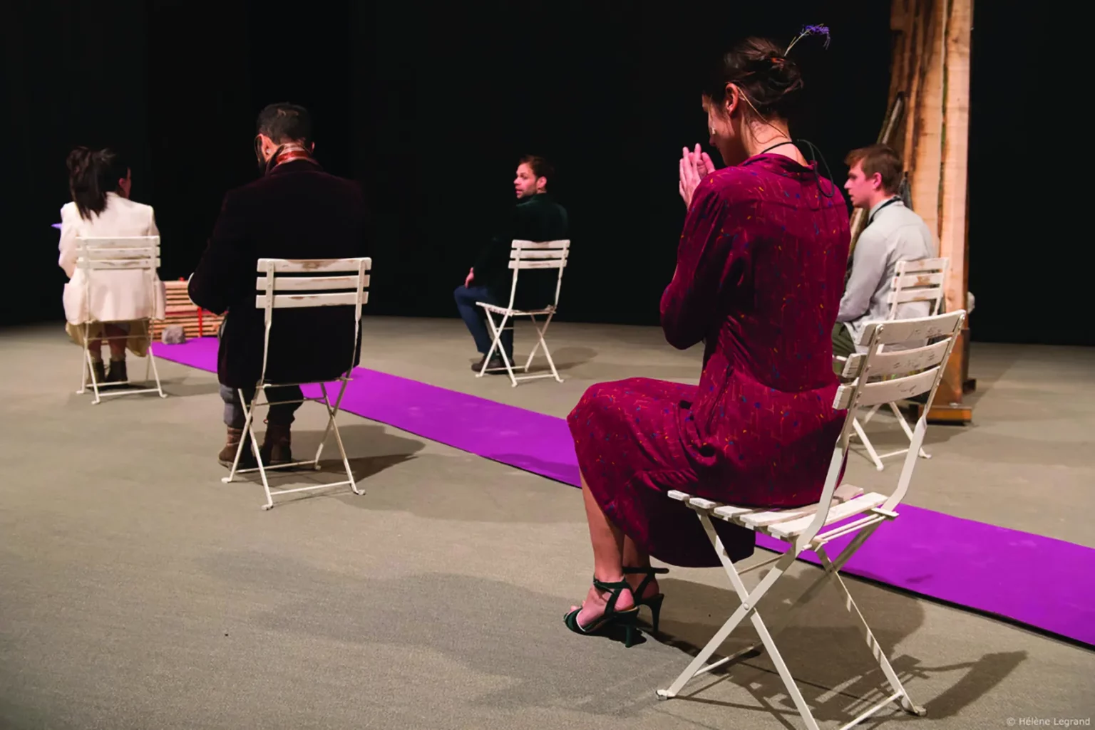 Des caravelles et des batailles, mise en scène Éléna Doratiotto et Benoît Piret, création 2019 Vitry-sur-Seine. Photo Baudouin Litt.