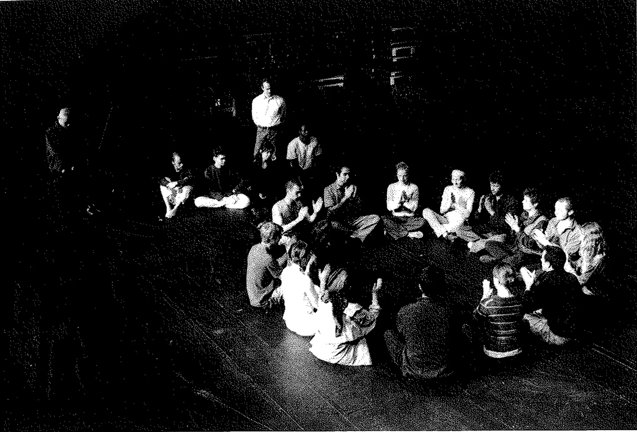 Atelier Yoshi Oida, séance de travail. Photo Laure Vasconi.