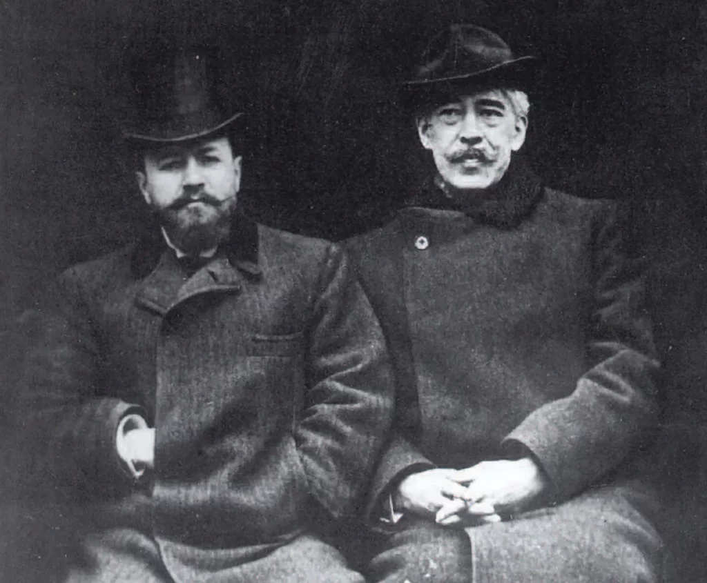 Nemirovitch-Dantchenko et Konstantin Stanislavski à Berlin en 1906 lors de la tournée du Théâtre d’Art. Photo Musée du Théâtre d’Art de Moscou.