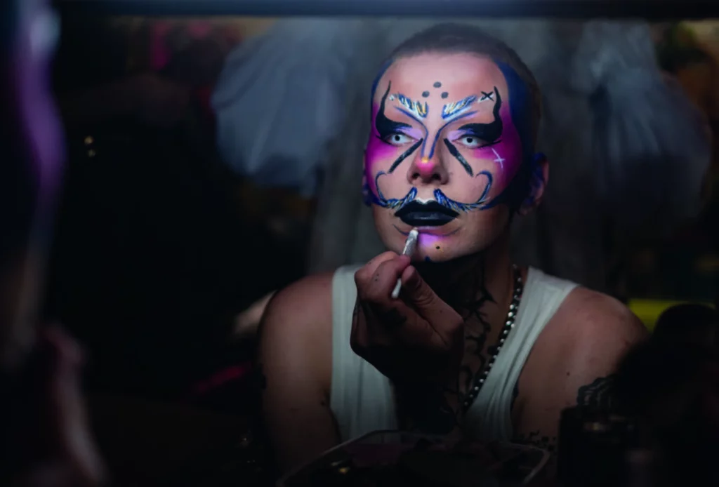 Baxter M. Halter au Crazy Circle soirée Monstrosity, Bruxelles 2023. Photo Samy Soussi.