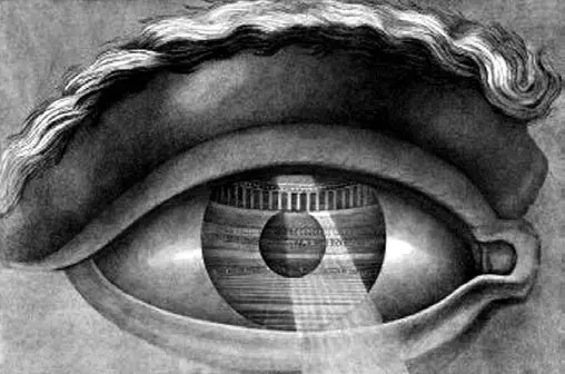 L’OEil, gravure de Claude-Nicolas Ledoux.