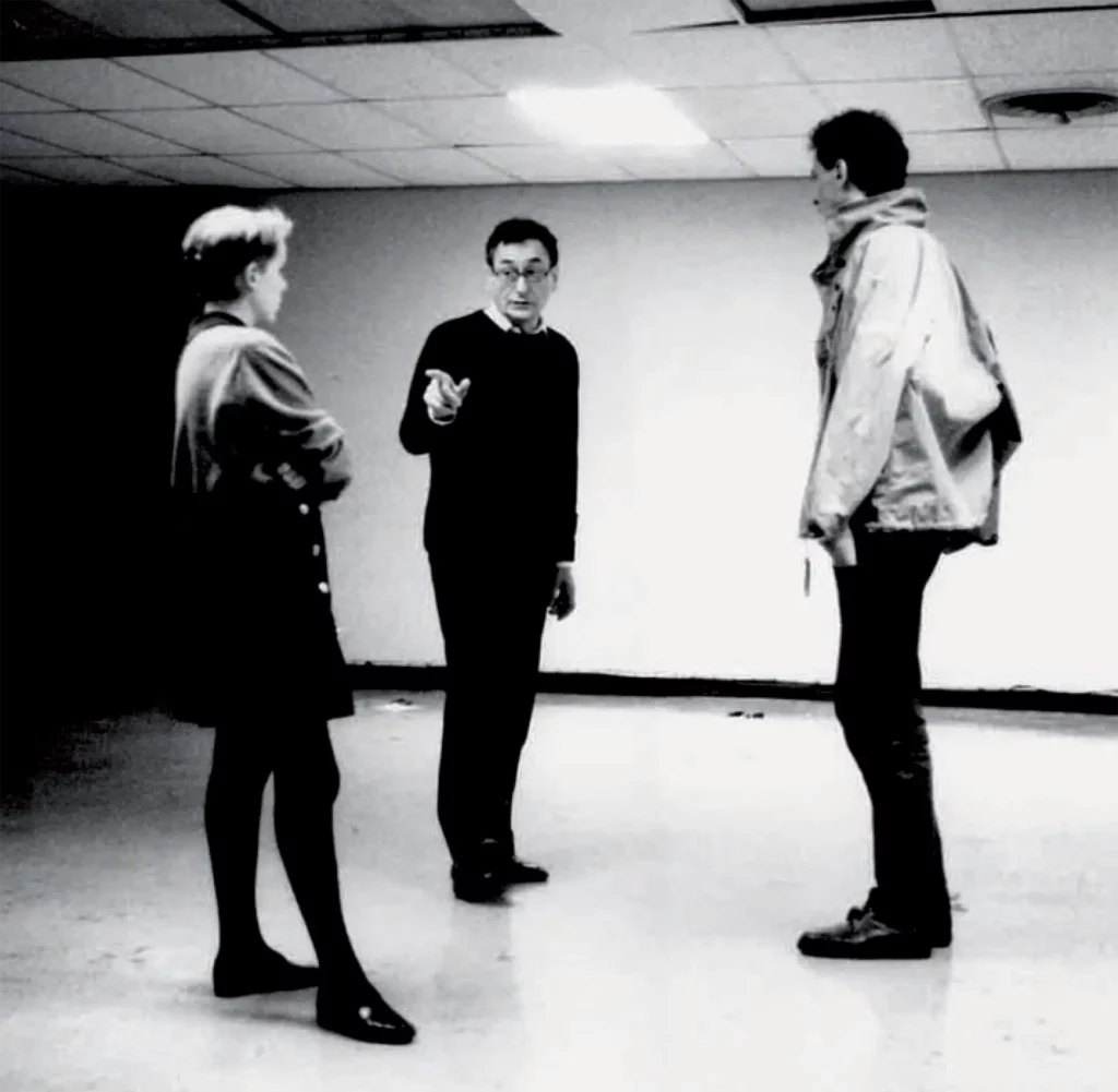 Stéphanie Schwartzbrod, Antoine Vitez et Gilles Blanchard à l’école de Chaillot en 1988. Photo Marie Vitez.