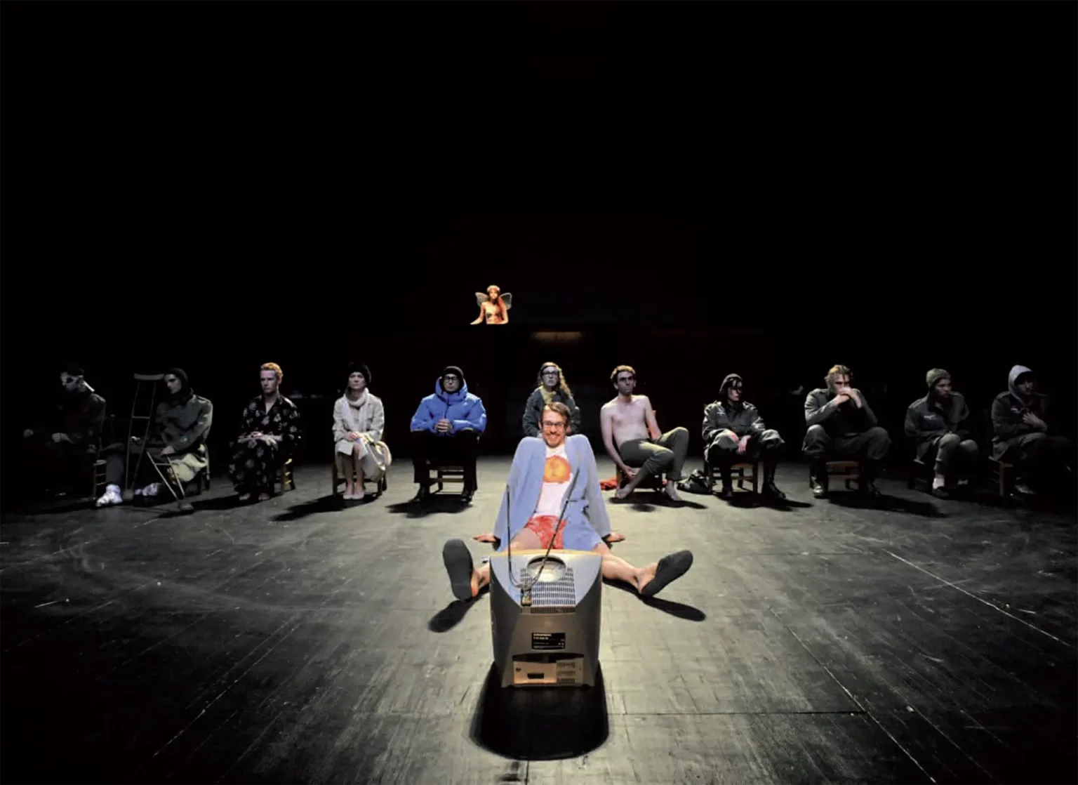 Merlin ou la terre dévastée de Tankred Dorst, mise en scène Dominique Pitoiset et Nadia Fabrizio, ÉSTBA, 2010. Photo Frédéric Desmesure.