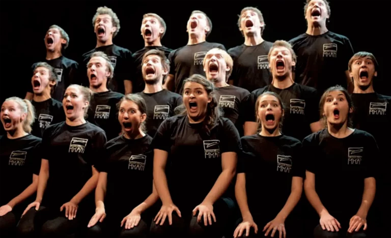 Exercice de diction des élèves de deuxième année de l’École-Studio. Photo Ekaterina Golovina.