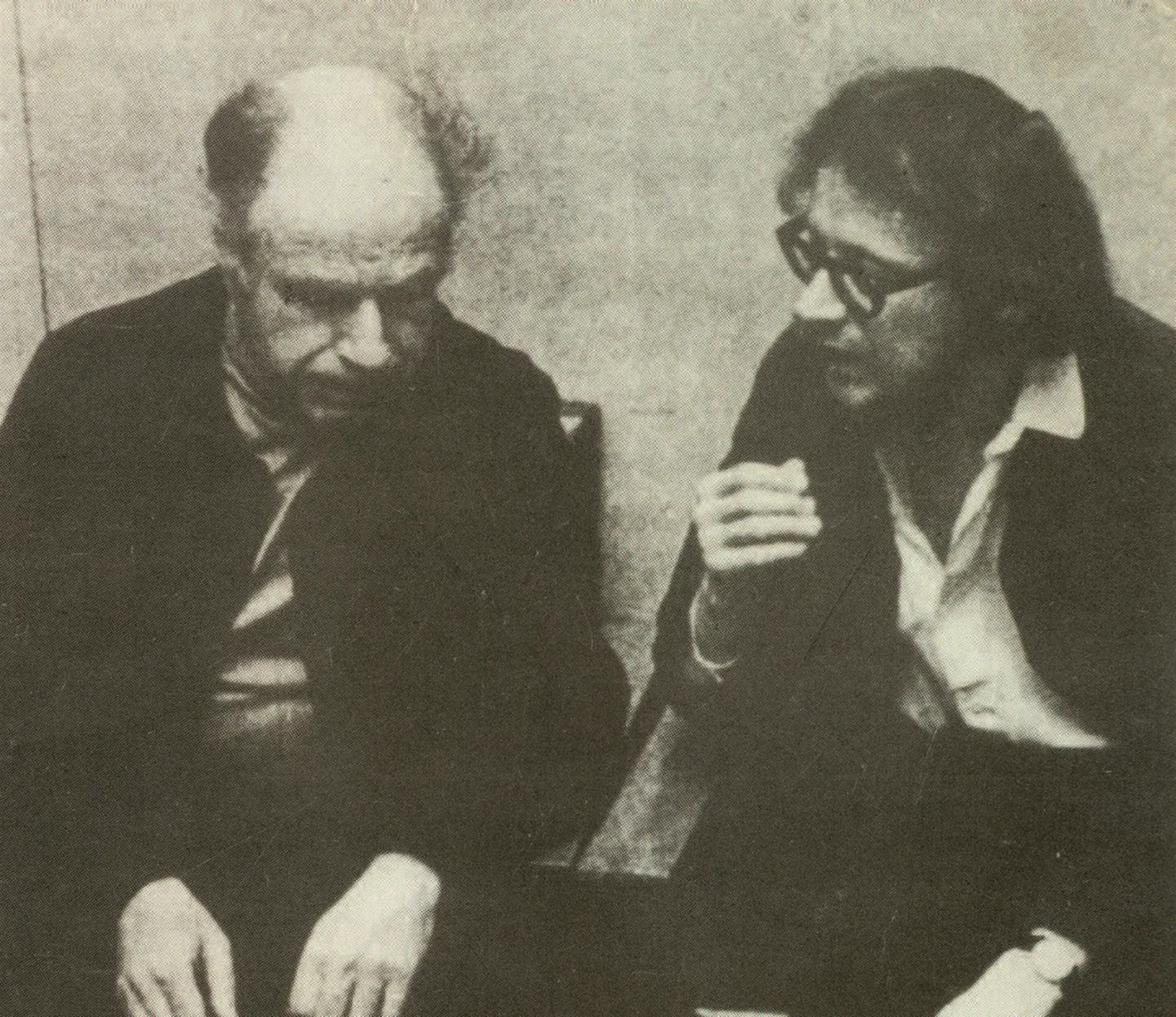 Peter Brook et Jerzy Grotowski en 1956. Photo D. R.