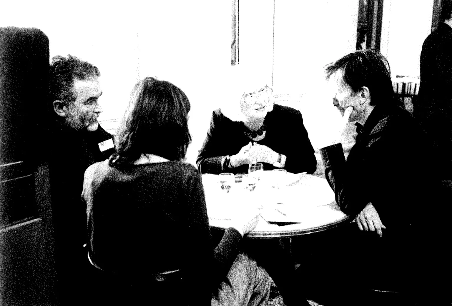 Georges Banu, Béatrice Picon-Valin, Jean-François Dusigne et de dos Anne-Françoise Benhamou.