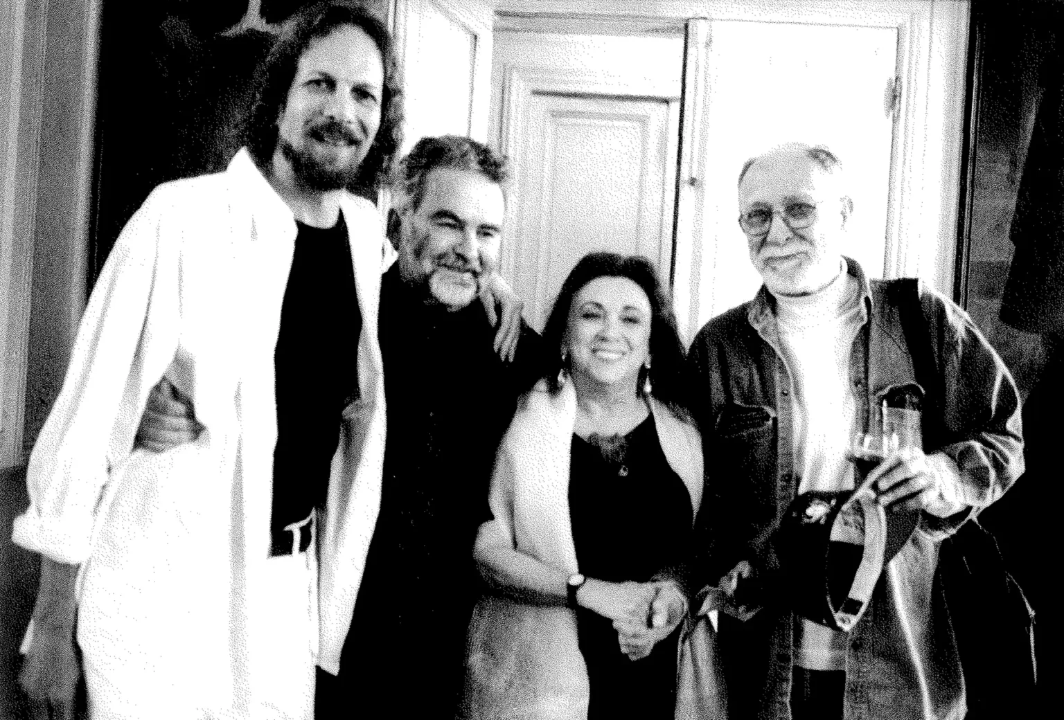 Hanon Reznikov, Georges Banu, Judith Malina et Radu Penciulescu.