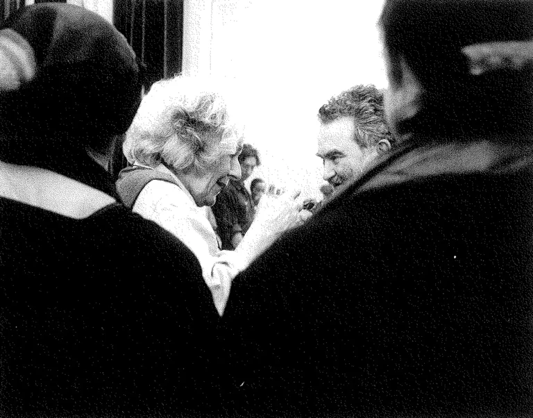 Ariane Mnouchkine et Georges Banu. Photo Laure Vasconi