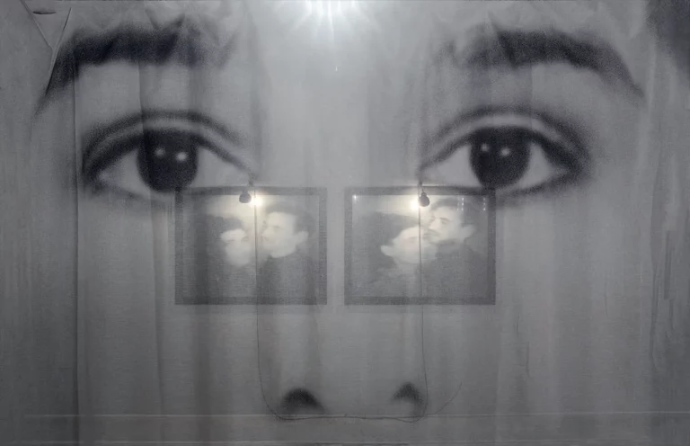 Les Regards, 2011. Exposition « Lifetime » de Christian Boltanski, Israël Museum, Jerusalem, 2018. Archives C. Boltanski. Photo Elie Posner. © Adagp, Paris, 2019.