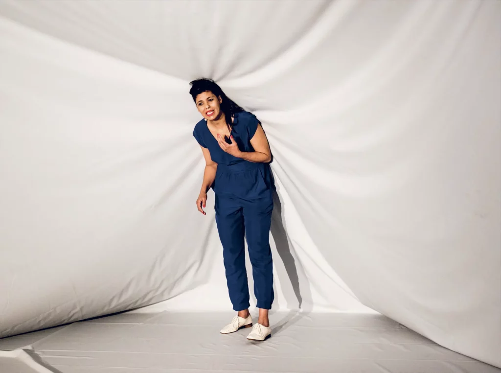 Luanda Casella, Short of Lying, création KASK à (Gand),
juin 2016. Photo Luanda Casella.