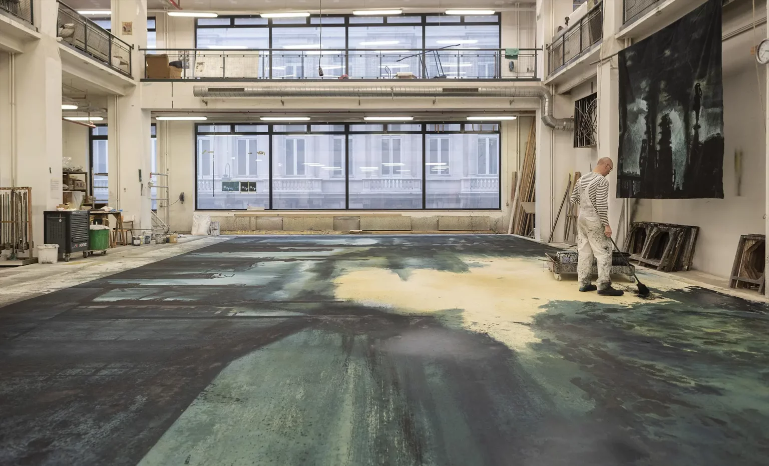 Atelier de peinture et de menuiserie, Bruxelles, La Monnaie. Photo Constance Proux.