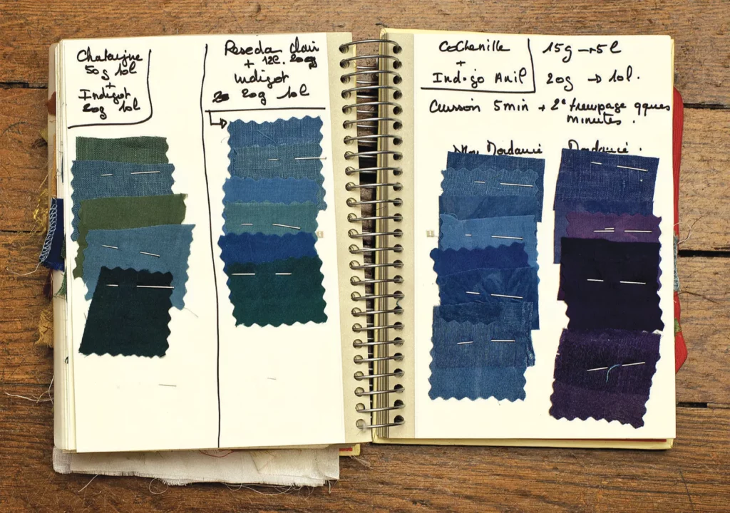 Atelier de teinture naturelle, Opéra Comique. Photo Nicolas Hoffmann.