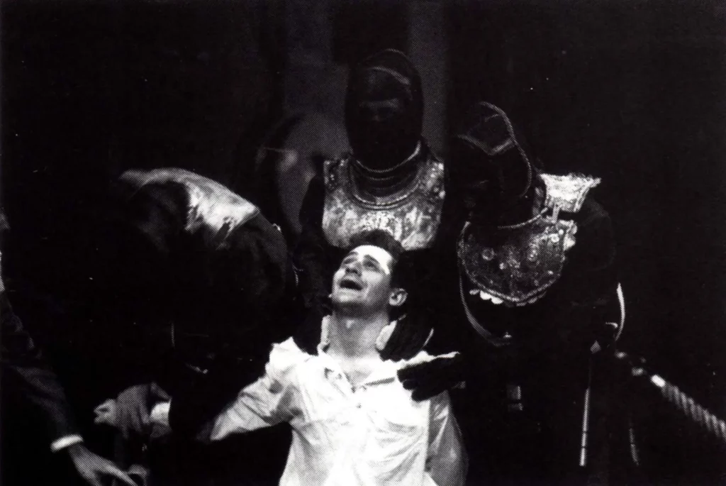 Olivier Py, Xavier Brière, Bruno Marchand, Danielle Chinsky. POLYEUCTE. Photo Elisabeth Carecchio