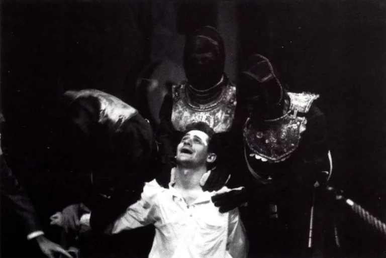 Olivier Py, Xavier Brière, Bruno Marchand, Danielle Chinsky. POLYEUCTE. Photo Elisabeth Carecchio