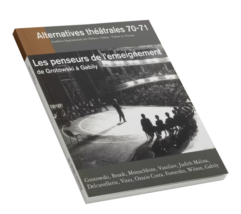 Les penseurs de l'enseignement- Couverture du Numéro 70-71 d'Alternatives Théâtrales