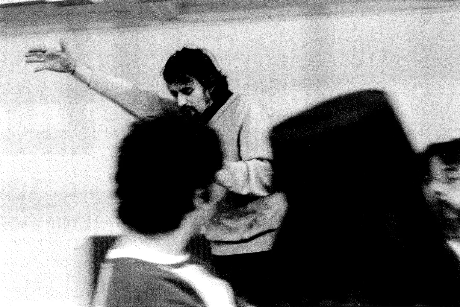 Frédéric Dussenne pendant les répétitions du PAIN DUR de Claudel.