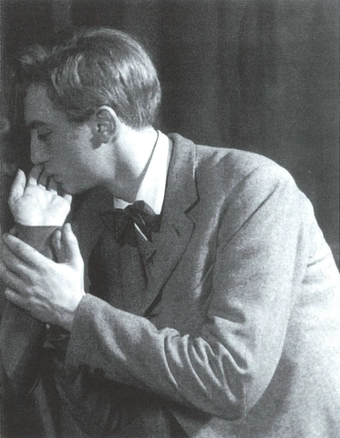 Luca Ronconi clans CANDIDA de G. B. Shaw, mise en scène Orazio Costa au Teatro Stabile di Roma, 1954.