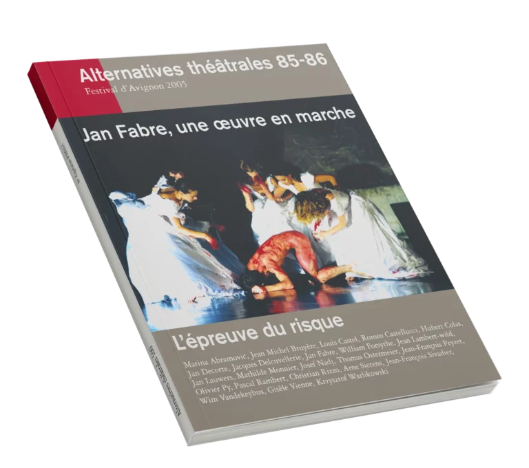 L'épreuve du risque-Couverture du Numéro 85-86 d'Alternatives Théâtrales